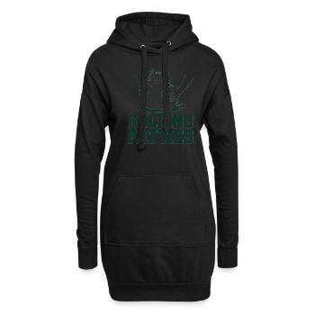 Dicke Katze Fette Katze Rolling Fatties - Hoodie-Kleid - Schwarz - Vorne