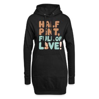 Ein Halbes Jahr Voller Liebe Halbjahr Geburtstag - Hoodie-Kleid - Schwarz - Vorne