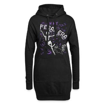Drôle Opossum Wild Girl Fête Vacances Été - Sweat-shirt à capuche long Femme - noir - Devant