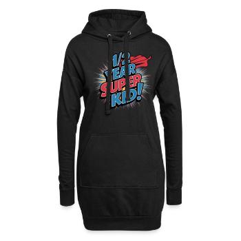 Demi-anniversaire Superchild Adventure - Sweat-shirt à capuche long Femme - noir - Devant
