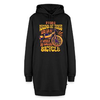 Tricycle couché Tricycle couché - Sweat-shirt à capuche long Femme - noir - Devant