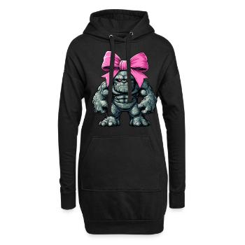 Coquette Arc Golem Folklore Juif Maman - Sweat-shirt à capuche long Femme - noir - Devant