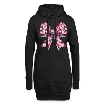 Coquette Bogen Gnom St. Patricks Day Kobold - Hoodie-Kleid - Schwarz - Vorne