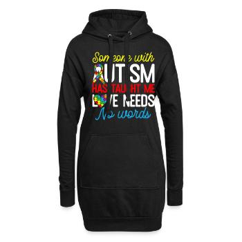 Lustiges Autismus Geschenk Männer Frauen Kinder - Hoodie-Kleid - Schwarz - Vorne