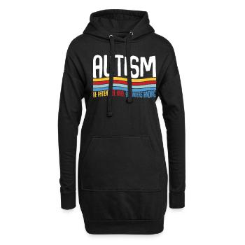 Autism Be Patient Be Kind Be Understanding - Hoodie-Kleid - Schwarz - Vorne