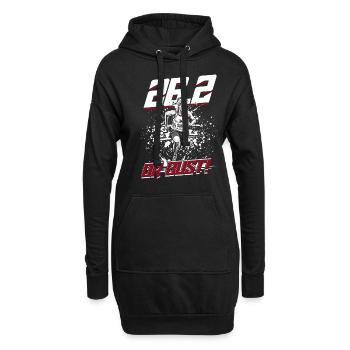 Marathon, marathonien, course à pied, 26,2 ou buste - Sweat-shirt à capuche long Femme - noir - Devant