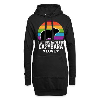 Capybara - Hoodie Dress - black - Front