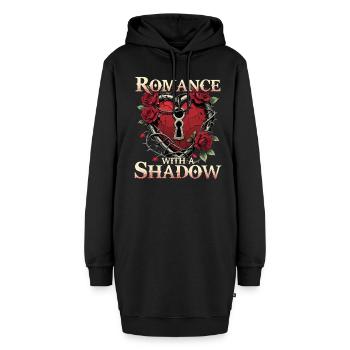 Dark Romance Romance With A Shadow - Hoodie-Kleid - Schwarz - Vorne