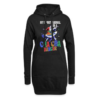 Danse ChaCha Danse - Sweat-shirt à capuche long Femme - noir - Devant