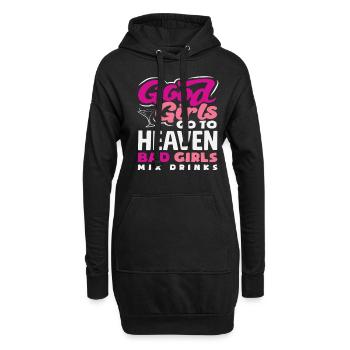 Good Girls Heaven Bad Girls Barmans - Sweat-shirt à capuche long Femme - noir - Devant