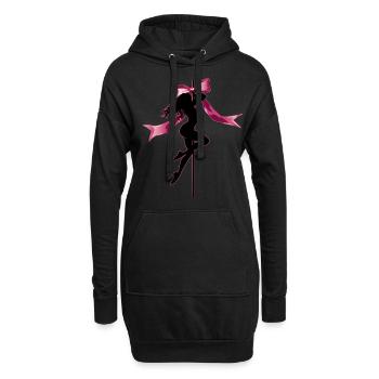Coquette Bow Stangentänzerin Stangentanz Mama - Hoodie-Kleid - Schwarz - Vorne