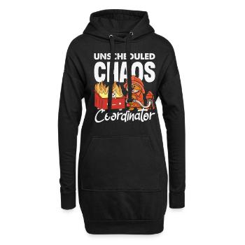 Müllcontainer Fire Response Team Leader - Hoodie-Kleid - Schwarz - Vorne