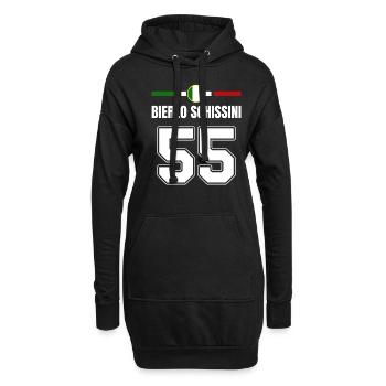 Lustige Italien Sauftrikots Mallorca Bier Party - Hoodie-Kleid - Schwarz - Vorne