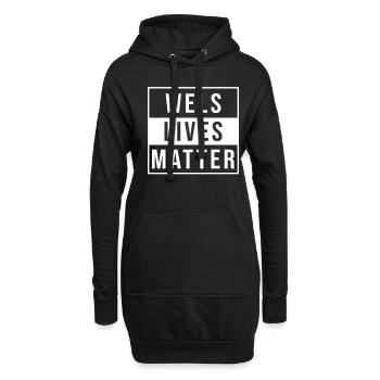 Wels Bayern Polizei Welse - Hoodie-Kleid - Schwarz - Vorne