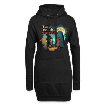 Okkultismus Dämonologie Tarot Tag You're Cursed - Hoodie-Kleid - Schwarz - Vorne
