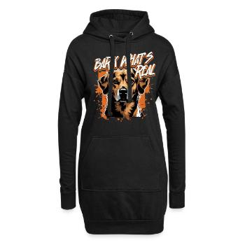 Kangal Dog Bark Ce qui est réel - Sweat-shirt à capuche long Femme - noir - Devant
