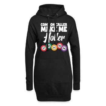 Bingo Party Drôle Boules de Bingo Design Bingo Luck - Sweat-shirt à capuche long Femme - noir - Devant