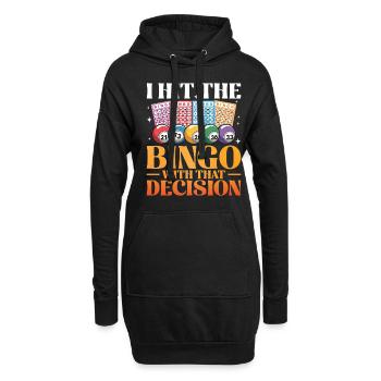 Bingo Fun Gift Bingo Lover - Sweat-shirt à capuche long Femme - noir - Devant