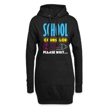 Schulberater Bitte Warten Kreativ - Hoodie-Kleid - Schwarz - Vorne