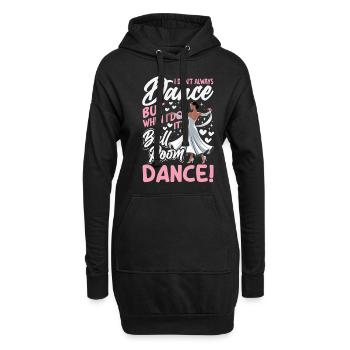 Tanzen Ballroom Gesellschaftstant Tänzerin - Hoodie-Kleid - Schwarz - Vorne