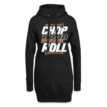 Hache Lancer Bûcheron Hachette Cible Lancer Chop Dop Roll - Sweat-shirt à capuche long Femme - noir - Devant