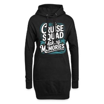 Équipage de croisière 2025 Croisière en famille - Sweat-shirt à capuche long Femme - noir - Devant