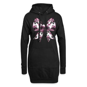 Coquette Bow Atv Quad 4 Wheeler Motif Fille Maman - Sweat-shirt à capuche long Femme - noir - Devant