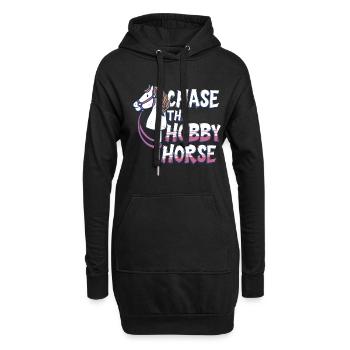 Hobby Horsing Hobby Horses Chase the Hobby Horse - Sweat-shirt à capuche long Femme - noir - Devant
