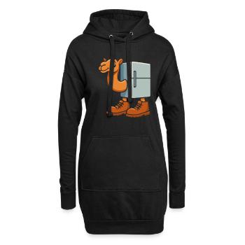 Brainrot Frigo Camelo - Drôle de meme Camel - Sweat-shirt à capuche long Femme - noir - Devant
