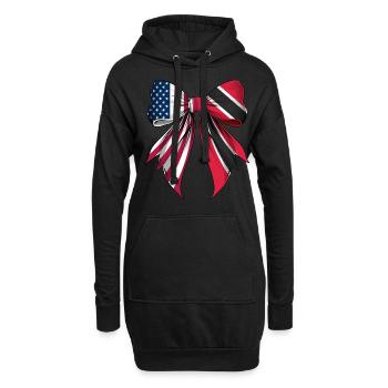 Kokettenbogen Trinidad und Tobago Trinidader - Hoodie-Kleid - Schwarz - Vorne