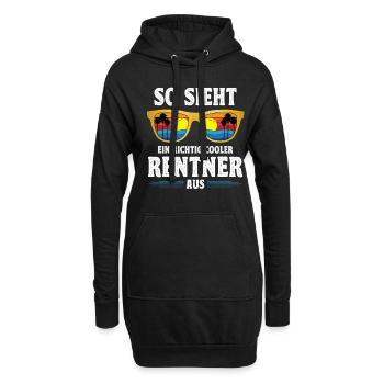 Retraité Retraité Reintentritt Retraite - Sweat-shirt à capuche long Femme - noir - Devant