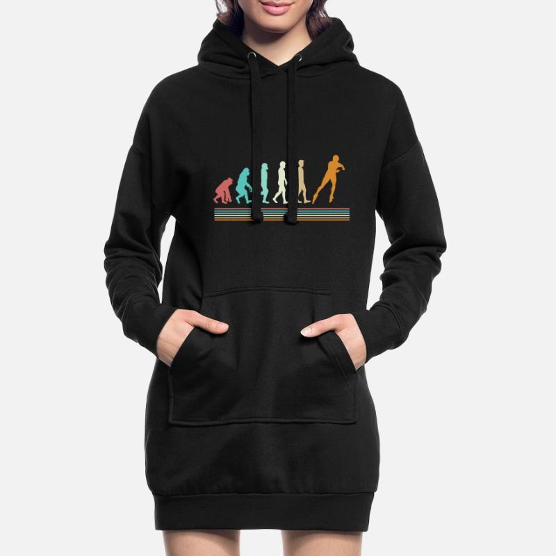 Patins à roulettes inline Skating Evolution Roller roller roller Sweat-shirt à capuche long Femme