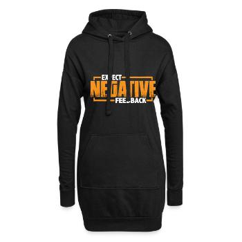 Attendez-vous à des commentaires négatifs 3 - Sweat-shirt à capuche long Femme - noir - Devant