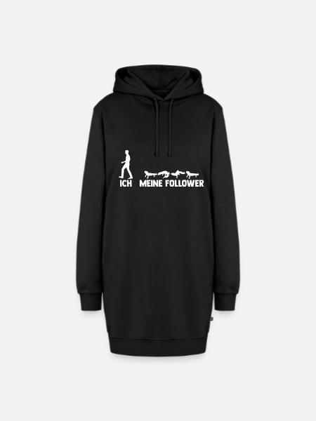 Eidechse Terrarium Reptilien Leopardgecko - Hoodie-Kleid - Schwarz