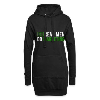 Monnaie, monnaie - Sweat-shirt à capuche long Femme - noir - Devant