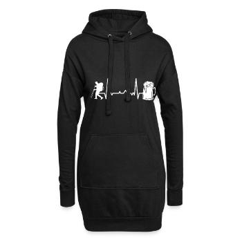 Randonneurs de trekking randonneurs - Sweat-shirt à capuche long Femme - noir - Devant