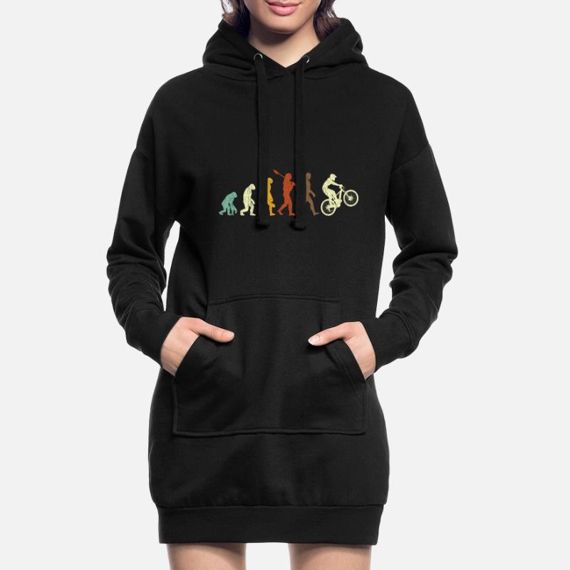VTT Evolution Vintage Evolution Vélo Sweat-shirt à capuche long Femme
