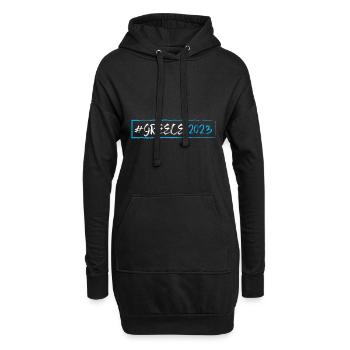 Greece 2023 - Hoodie-Kleid - Schwarz - Vorne