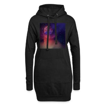 Venus - Hoodie-Kleid - Schwarz - Vorne