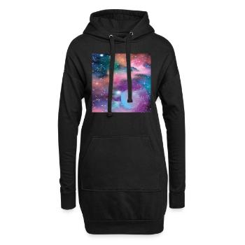 Mercury - Hoodie-Kleid - Schwarz - Vorne