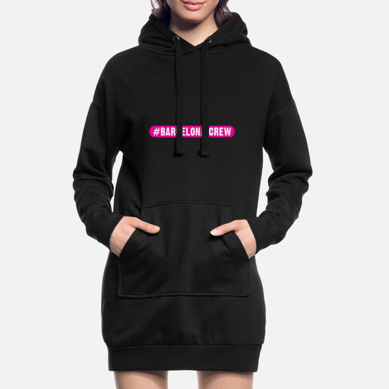Équipage de Barcelone Sweat-shirt à capuche long Femme