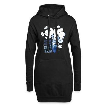 Vous réagissez de manière excessive au chimiste nerd du cadeau cholérique - Sweat-shirt à capuche long Femme - noir - Devant
