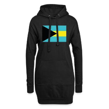 Drapeau officiel des Bahamas Bahamian Country Pride - Sweat-shirt à capuche long Femme - noir - Devant