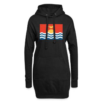 Offizielle Kiribati Flagge Gilbert Gilbertes Land - Hoodie-Kleid - Schwarz - Vorne