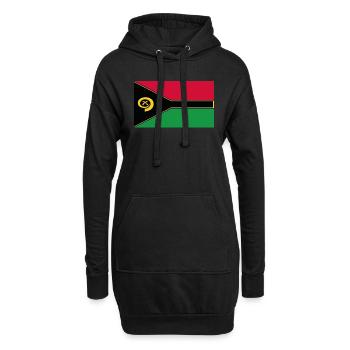 Offizielle Vanuatu Flagge Vanuatuan Country Pride - Hoodie-Kleid - Schwarz - Vorne