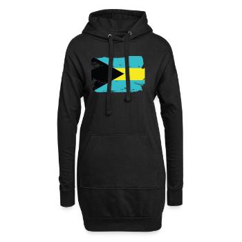Drapeau officiel des Bahamas Bahamian Country Pride - Sweat-shirt à capuche long Femme - noir - Devant