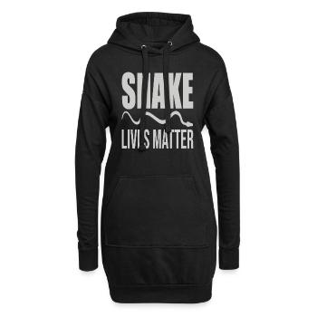 Snake Lives Matter Soutien à la protection des serpents - Sweat-shirt à capuche long Femme - noir - Devant