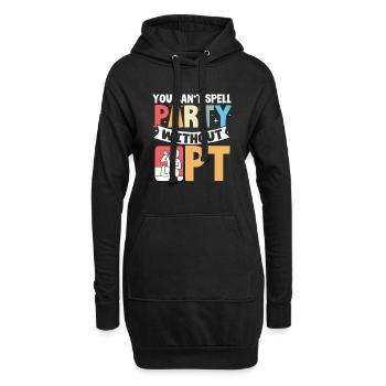 Physiotherapie Physio Physiotherapeut - Hoodie-Kleid - Schwarz - Vorne