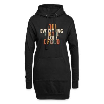 Faites tout pour la gloire de Dieu - Sweat-shirt à capuche long Femme - noir - Devant