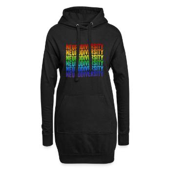 Sensibilisation à l'autisme Célébrer la - Sweat-shirt à capuche long Femme - noir - Devant
